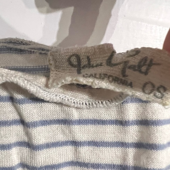 Striped Off the Shoulder Crop Top - Picture 3 of 3